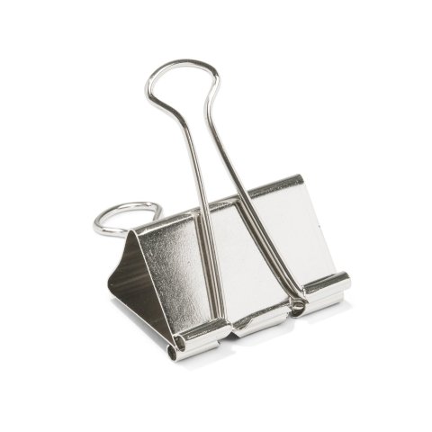 Foldback clips, nickel-plated, silver w=51 mm