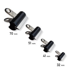 Bulldog-Clips schwarz