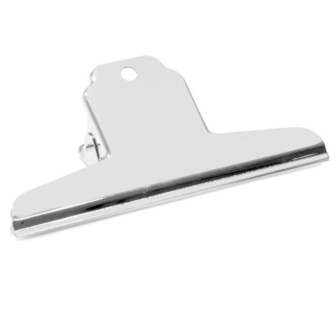 Binder clip, nickel-plated, straight grip w=150 mm
