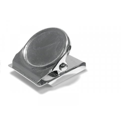 Magnetclip rund, vernickelt b = 50 mm, 1 Stück