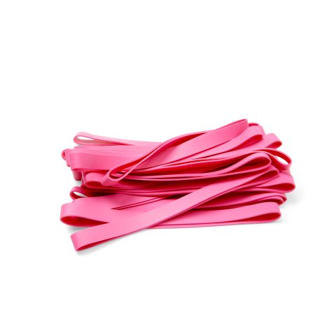 TPE rubber bands app. 130 - 140 x 10 mm, pink, 20 pieces