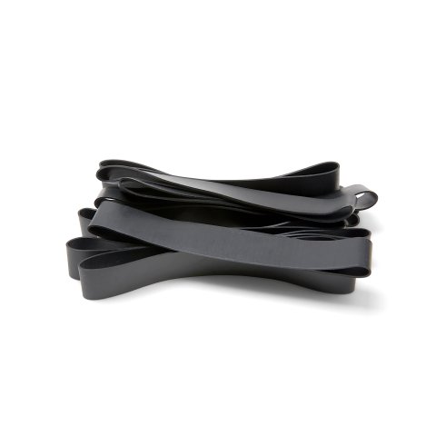 TPE rubber bands app. 130 - 140 x 20 mm, black, 10 pieces