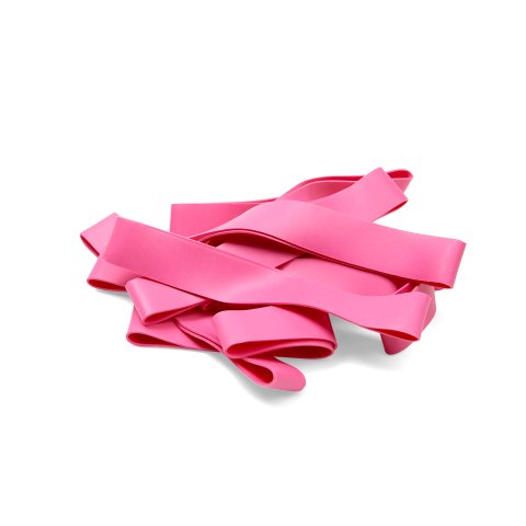 Cintas de goma de elastómeros termoplásticos app. 130 - 140 x 20 mm, pink, 500 units