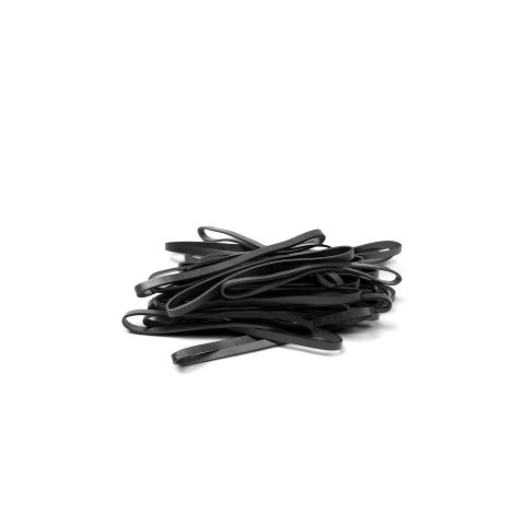 TPE rubber bands app. 90 x 4 mm, black, 25 pieces