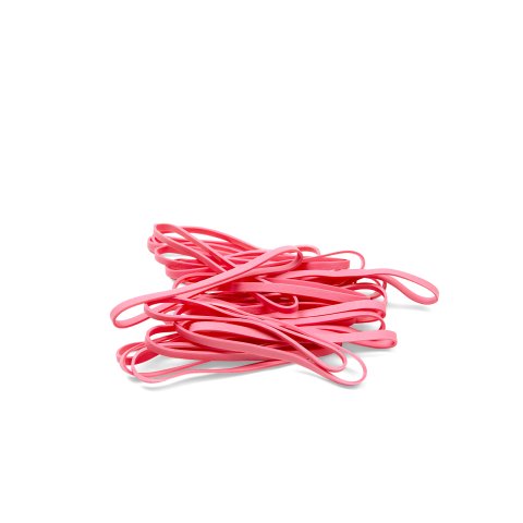 TPE rubber bands app. 90 x 4 mm, pink, 500 pieces