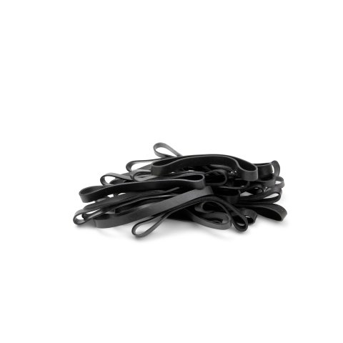 TPE rubber bands app. 90 x 6 mm, black, 25 pieces