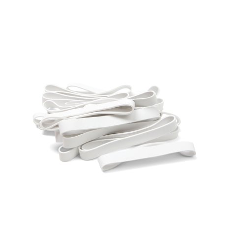 Cintas de goma de elastómeros termoplásticos app. 90 x 10 mm, white, 20 units