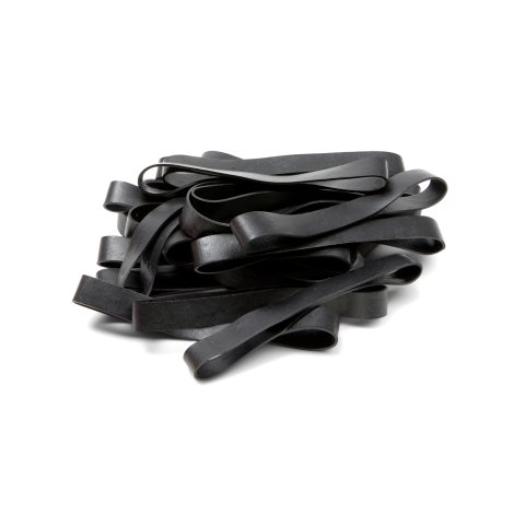 TPE rubber bands app. 90 x 10 mm, black, 20 pieces