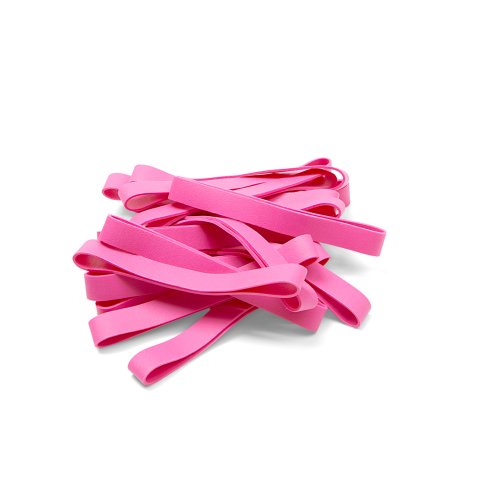 TPE Gummibänder ca. 90 x 10 mm, pink, ca. 500 Stück