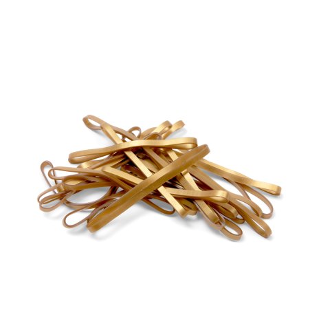 TPE rubber bands approx. 90 x 4 mm, gold 25 pieces