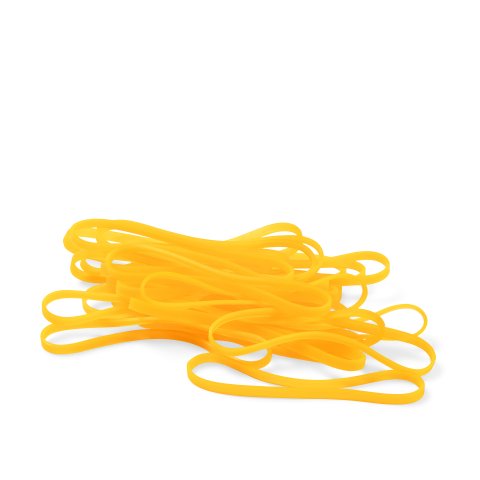 TPE rubber bands approx. 90 x 4 mm, neon orange, 25 pieces