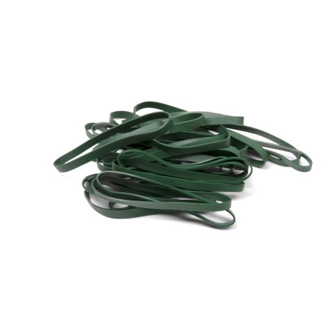 TPE rubber bands approx. 90 x 6 mm, olive green, 25 pieces