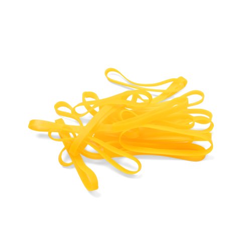 Cintas de goma de elastómeros termoplásticos aprox. 90 x 6 mm, naranja neón, 25 piezas