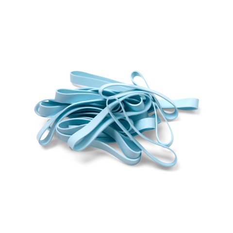 TPE rubber bands approx. 90 x 10 mm, baby blue, 20 pieces