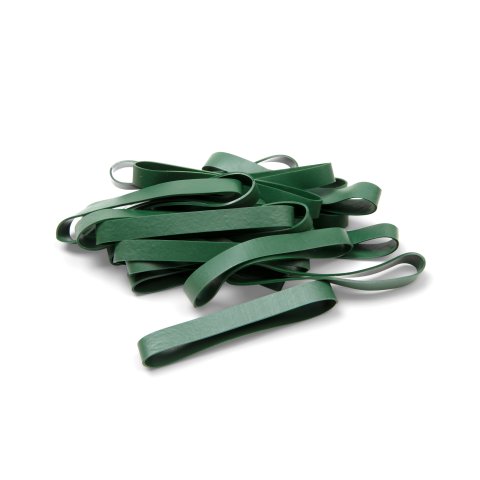 Cintas de goma de elastómeros termoplásticos aprox. 90 x 10 mm, verde oliva, 20 piezas