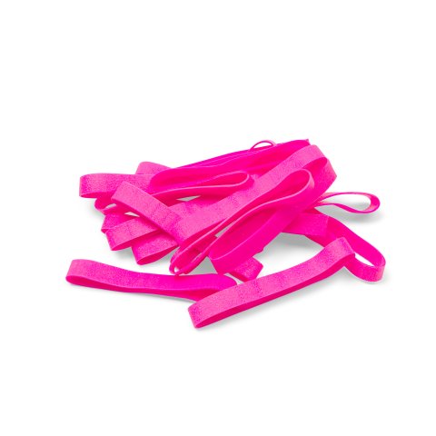 TPE rubber bands approx. 90 x 10 mm, neon pink, 20 pieces