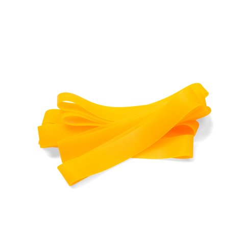 Cintas de goma de elastómeros termoplásticos aprox. 130 - 140 x 20 mm, naranja neón, 10 piezas