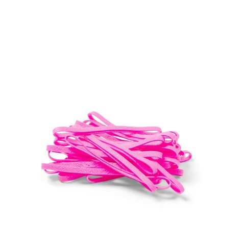 Cintas de goma de elastómeros termoplásticos aprox. 90 x 4 mm, rosa neón, aprox. 500 unidades