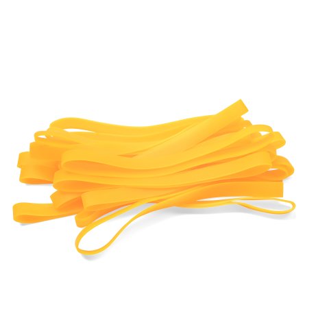 TPE rubber bands approx. 130 - 140 x 10 mm, neon orange, approx. 500 pieces