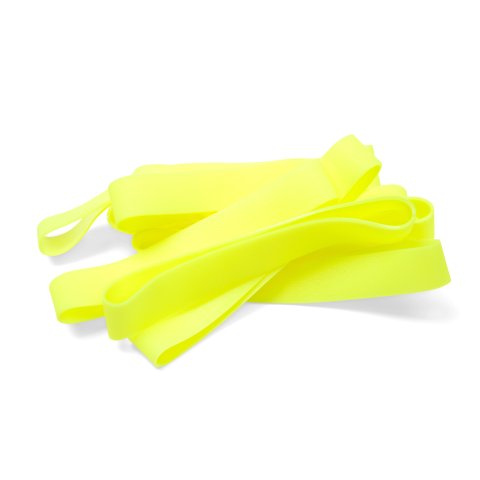 Cintas de goma de elastómeros termoplásticos aprox. 130 - 140 x 20 mm, amarillo neón, aprox. 500 unidades