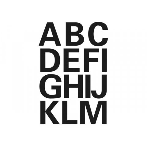 Herma Klebe-Buchstaben/Zahlen h=25 mm, A-Z aus Folie, schwarz (4167)