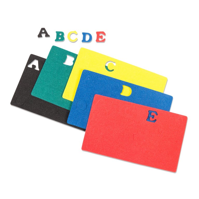 Letras de goma EVA, de color