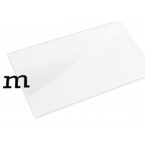 Polystyrol transparent, farblos UV-stabilisiert, 4,00 x 250 x 500 mm