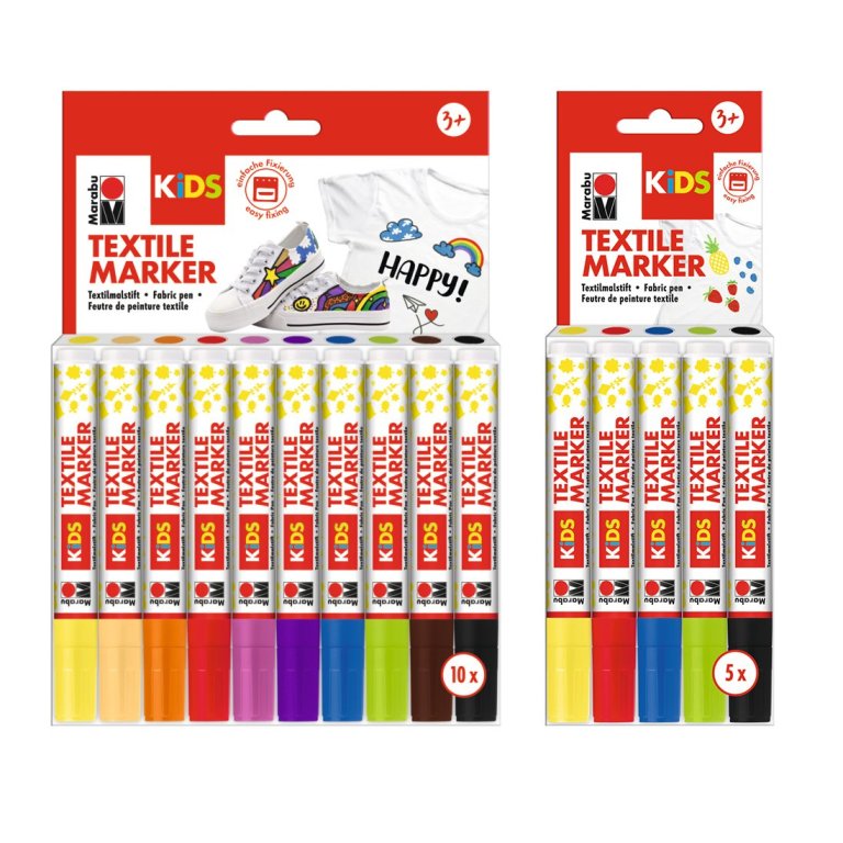 Marabu Textil fabric crayon, set children
