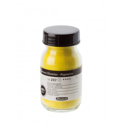 Schmincke pigmentos de pigmentos de artista Tarro de cristal 100 ml, amarillo limón (237)