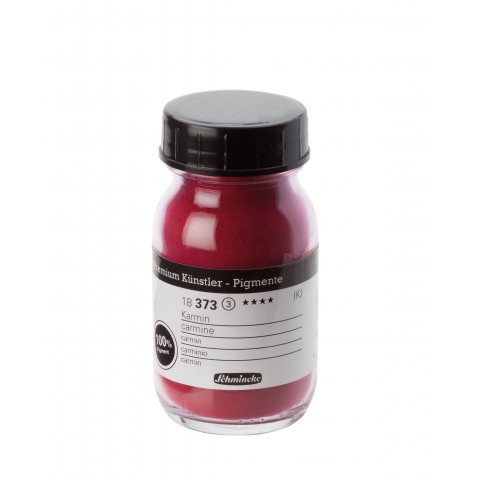 Schmincke Artist pigments Glass jar 100 ml, carmine (373)