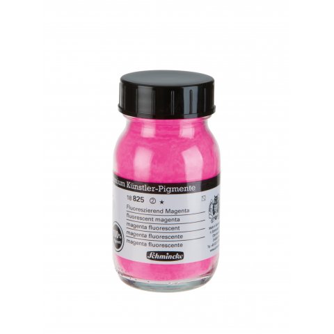 Schmincke Künstlerpigmente Glas-Dose 100 ml, Fluoreszierend Magenta (825)