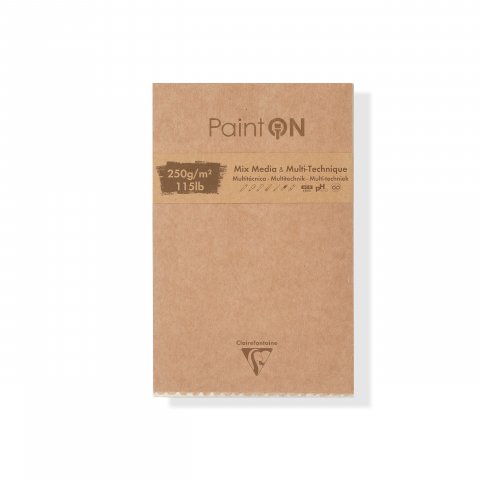 Clairefontaine Paint'ON Mix Mixed Media pad 250 g/m², 139 x 215 mm, mix/5 types, 50 sheets