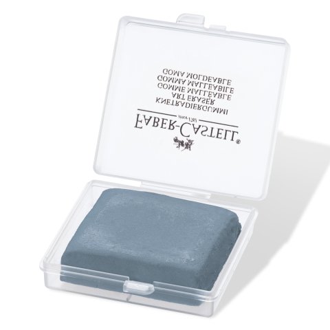 Faber-Castell Knetradierer Art Eraser grau in Box, für Graphit, Kreide, Kohle