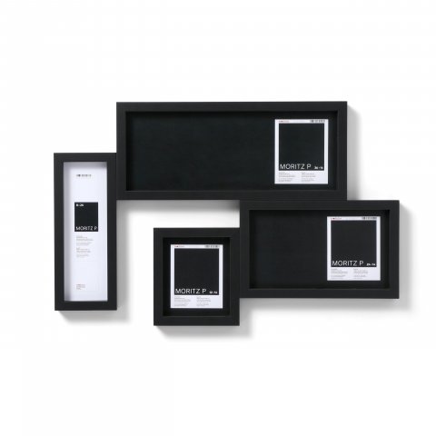 Moritz P wood frame for objects 24 x 14 cm, black