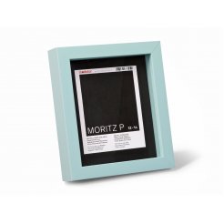Moritz P wood frame for objects 12 x 14 cm, pastel turquoise (RAL 6034)