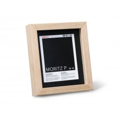 Moritz P wood frame for objects 12 x 14 cm, oak veneer, museum glass