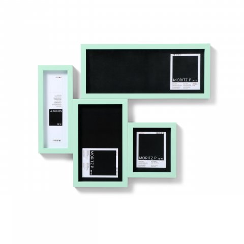 Moritz P wood frame for objects 12 x 14 cm, pastel green