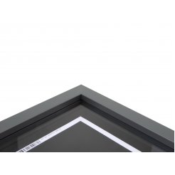 Moritz P wood frame for objects 12 x 14 cm, basalt grey (RAL 7012)