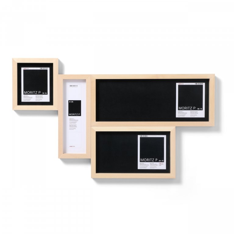 Moritz P wood frame for objects, 12 x 14 cm,  basswood natural