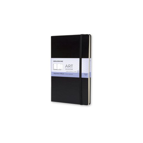 Moleskine accordion album, scetch-book, Japanese 13 x 21 cm, 24 sheets, black