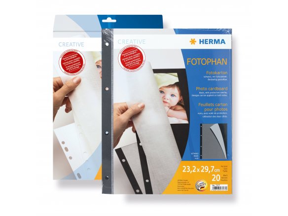 Herma Fotokarton mit Schutzblatt Fotophan