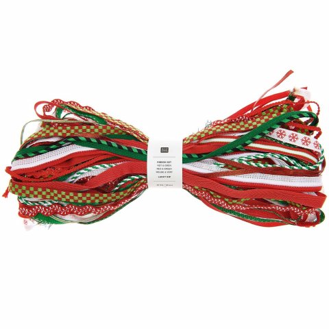 Ribbon Mix, "Ribbon Set 30 pieces each 1 m, red/green