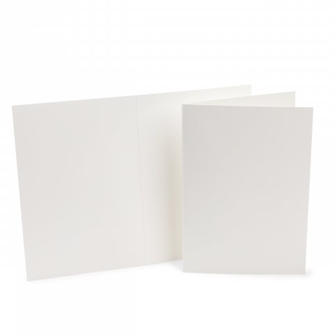 Membrete Rivoli Tarjeta plegable DIN B6 retrato 200 g/m², 118 x 168 mm, 10 unidades, blanco