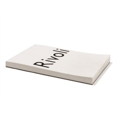 Rivoli Briefpapier Block A6, 120 g/m², 50 Bl. blanko, weiß