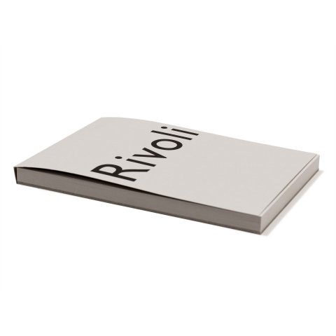 Rivoli stationery pad A6, 120 g/m², 50 sht. blank, grey