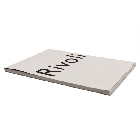 Rivoli Briefpapier Block A4, 120 g/m², 50 Bl. blanko, hellgrau