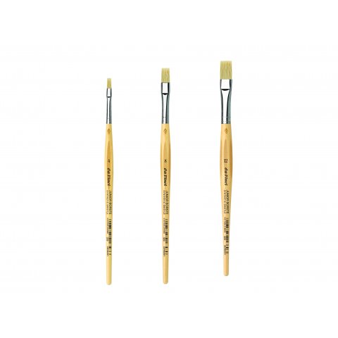 Da Vinci Junior Synthetics bristle brush, set series 329, size 4, 8 and 12