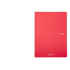 Fabriano EcoQua Colore notebook 210 x 297 mm, DIN A4, 40 pages/80 sides, red