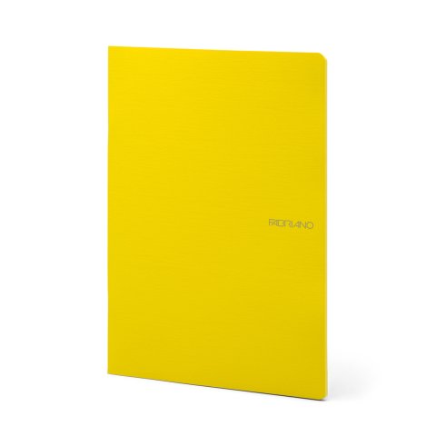 Fabriano Notizheft EcoQua Colore 210 x 297 mm, DIN A4, 40 Blatt/80 Seiten, gelb