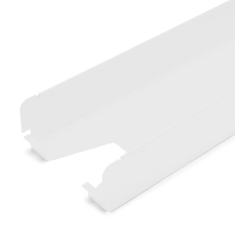Kabelkanal für Modulor Tischgestell X Stahl, 120x60x1245mm, Weiß, RAL 9016 matt